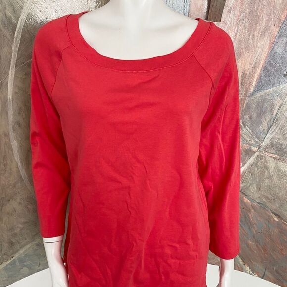 Talbots The Talbots Tee Coral Orange Shirt XL - Picture 2 of 10